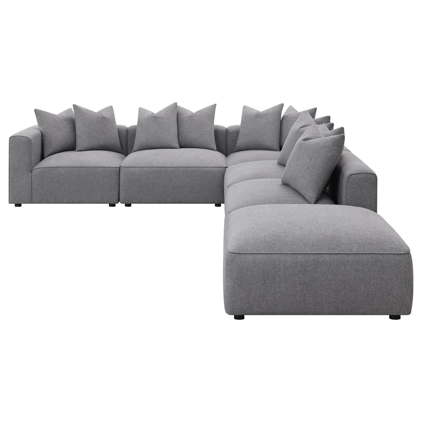 Amherst modular sectional with cushions gray, 2-piece living room set by HouseOfZazla on Tampa Home & Garden Store