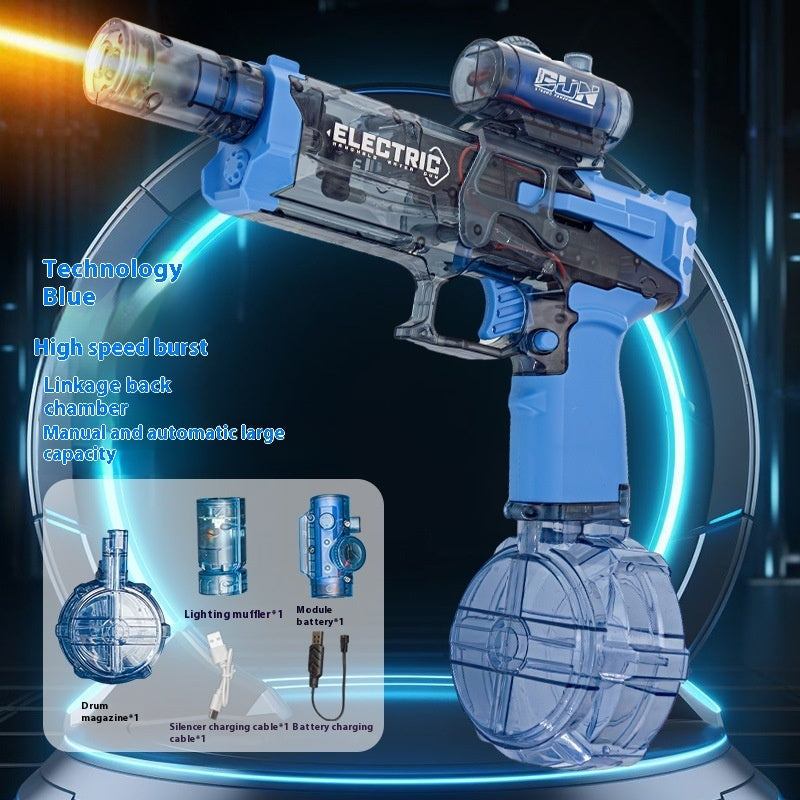 Fire Rat Electric Water Pistol blue full automatic water spray toy Sell My Stuff educational toy on Tampa Home & Garden Store