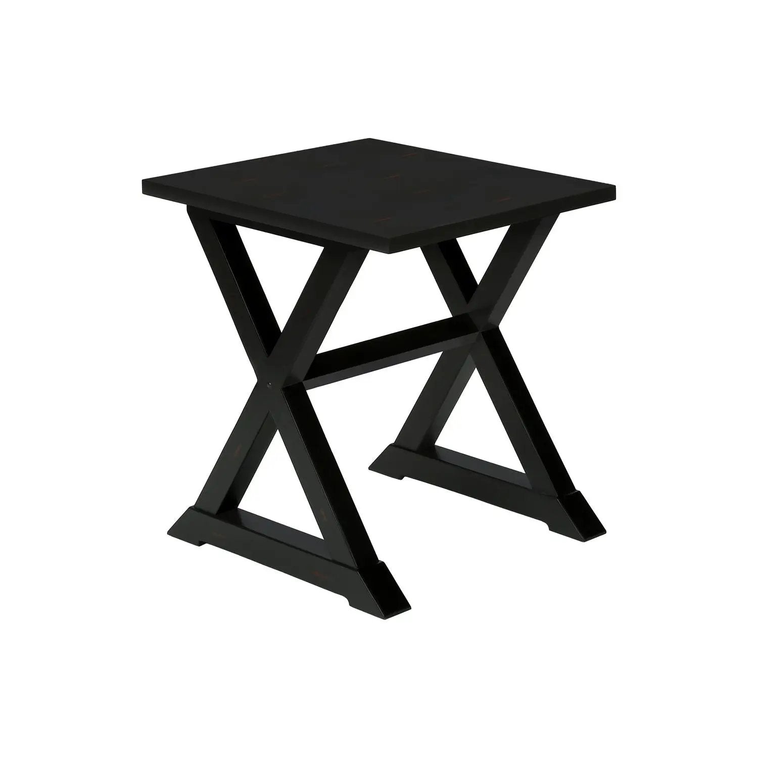 Compact Accent End Table square top with X-legged base by Unique Piece Furniture on Tampa Home & Garden Store