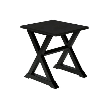 Compact Accent End Table square top with X-legged base by Unique Piece Furniture on Tampa Home & Garden Store