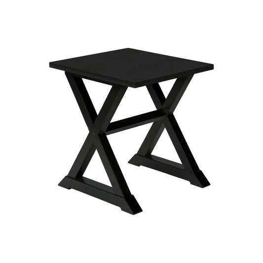 Compact Accent End Table square top with X-legged base by Unique Piece Furniture on Tampa Home & Garden Store