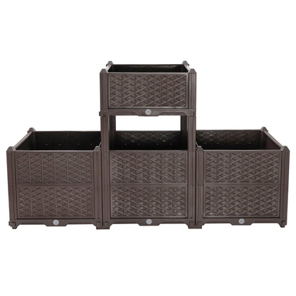 Indoor Outdoor Rectangular Planter Box and Kit