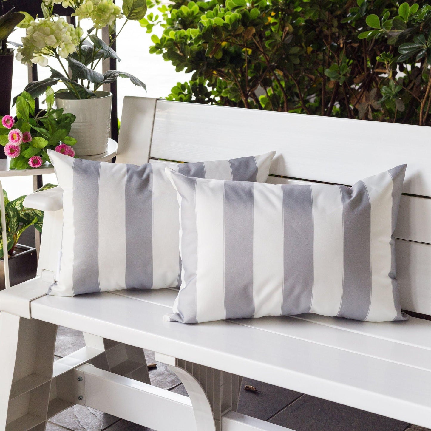 Horizon Stripe Pillow For Indoor And Outdoor Use