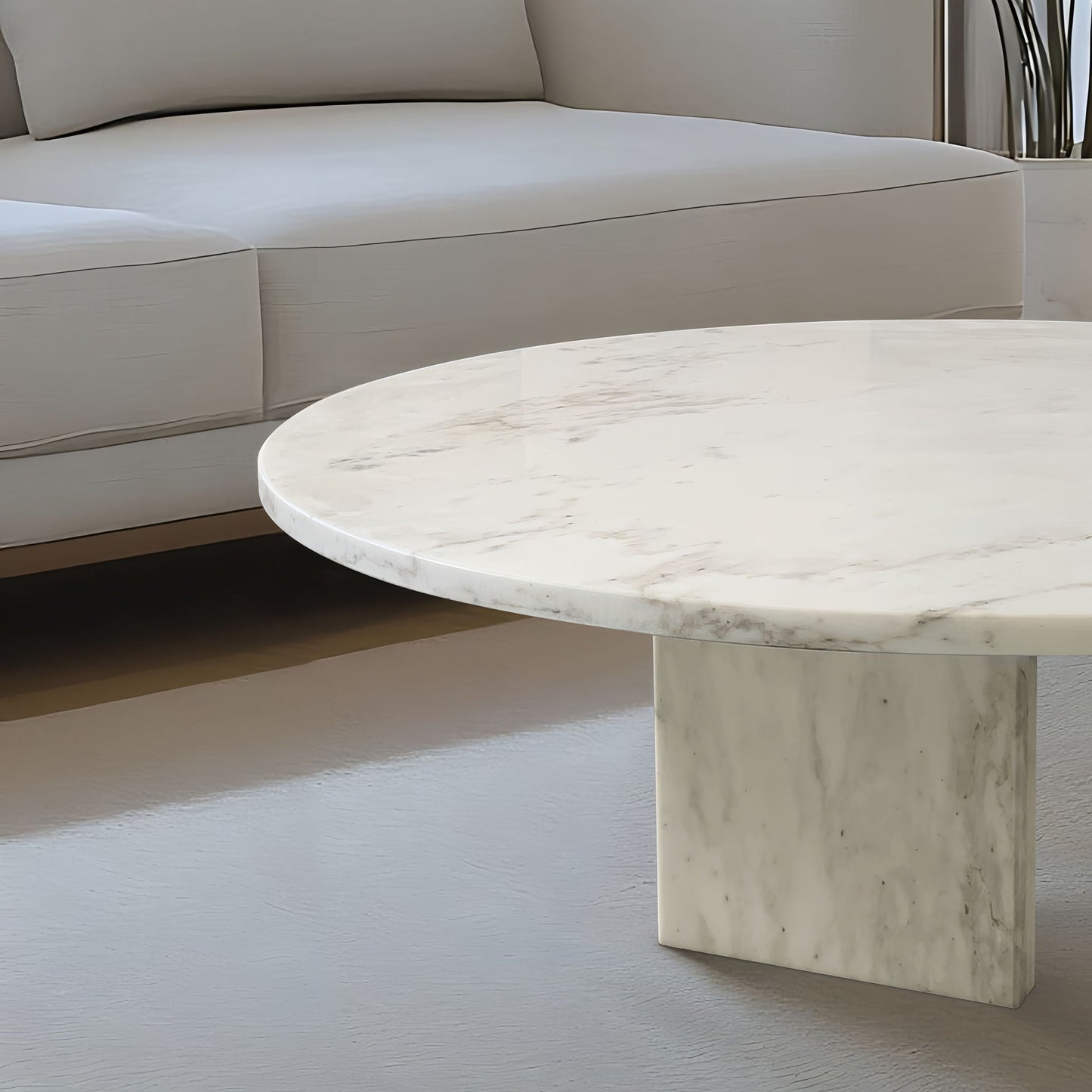 Luxury Marble Coffee Table With Unique Veining
