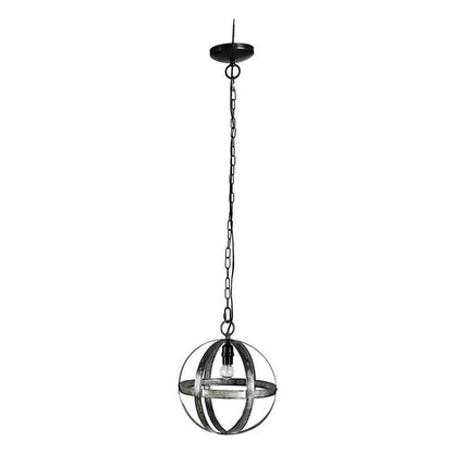 Metal Chandelier With Adjustable Chain Gray
