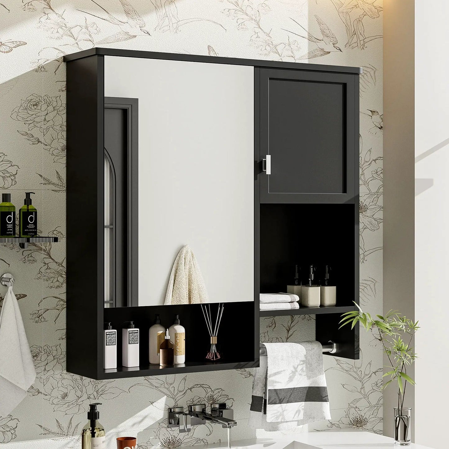 Modern Wall Mounted Bathroom Cabinet With Mirror