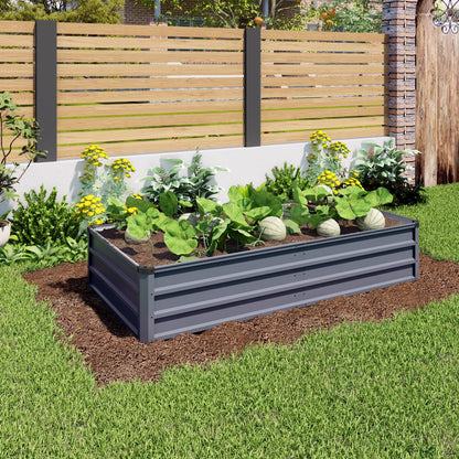 Sturdy Outdoor Garden Bed and Coated Steel Frame