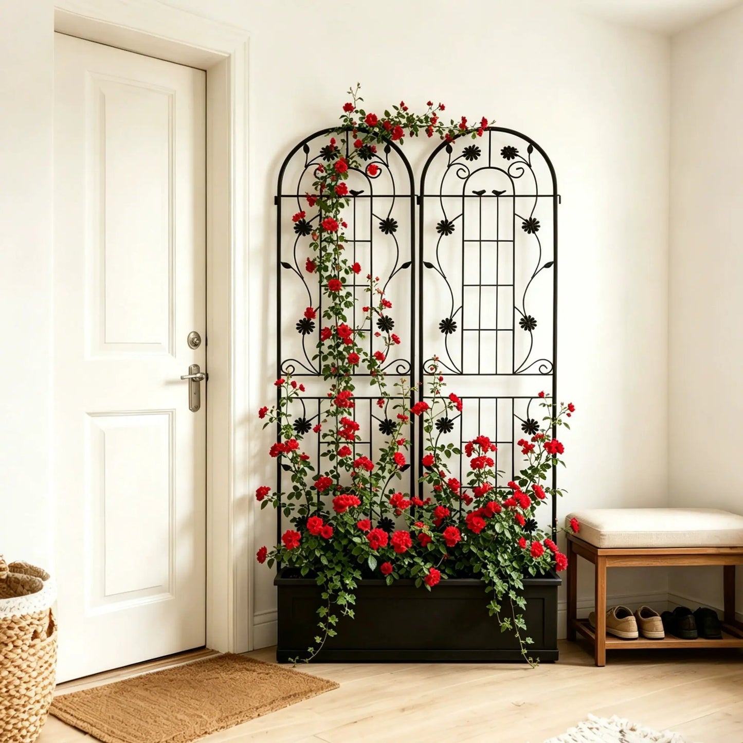Metal Garden Trellis for Climbing Plants Outdoor