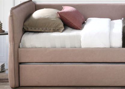 Stylish Dusty Rose Twin Daybed with a Trundle