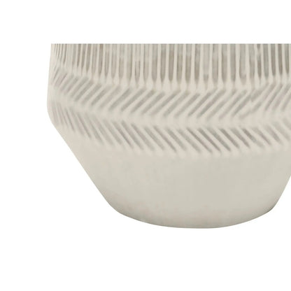Table lamp cream ceramic base with vertical ribbed texture by Unique Piece Furniture on Tampa Home & Garden Store