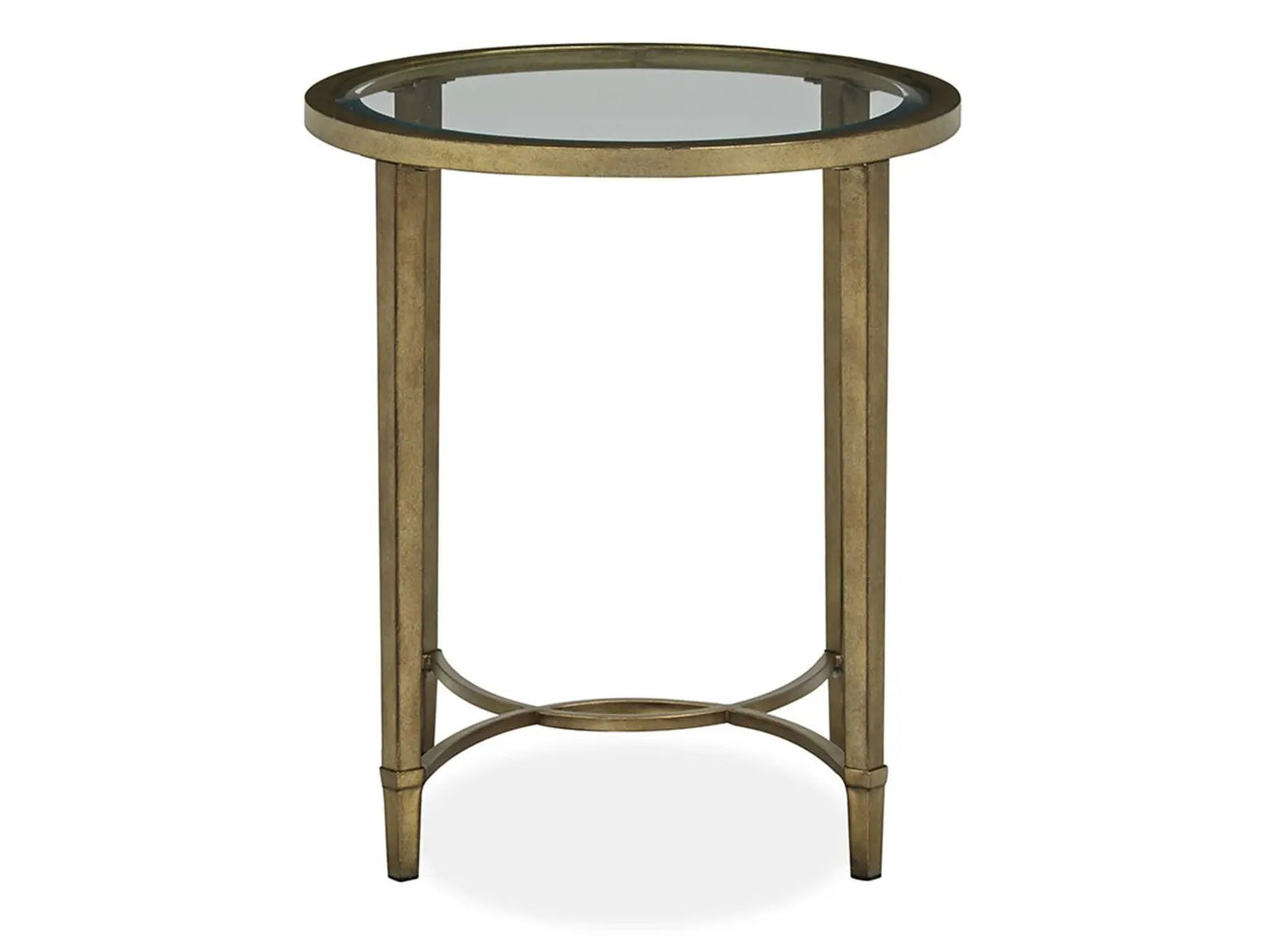 Copia Oval End Table Antiqued Silver Crafted