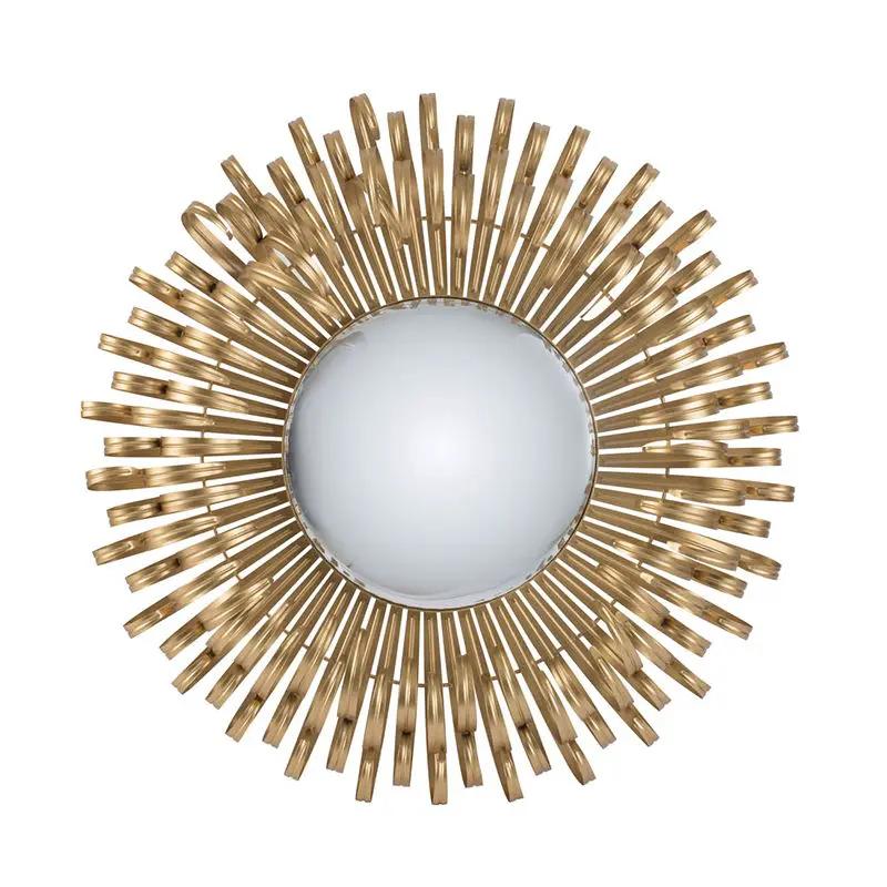 Sunburst gold wall mirror by Unique Piece Furniture, decorative entryway wall decor on Tampa Home & Garden Store