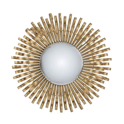 Sunburst gold wall mirror by Unique Piece Furniture, decorative entryway wall decor on Tampa Home & Garden Store
