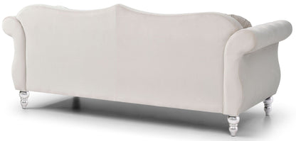 Hollywood Glam Sofa and Tufted Nailhead Trim