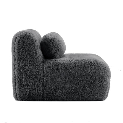 the Modular Aviana Sofa and Dark Fabric Trim
