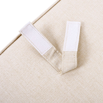 Outdoor Patio Lounge Chair Set of 2 beige woven fabric with white strap patches on Tampa Home & Garden Store