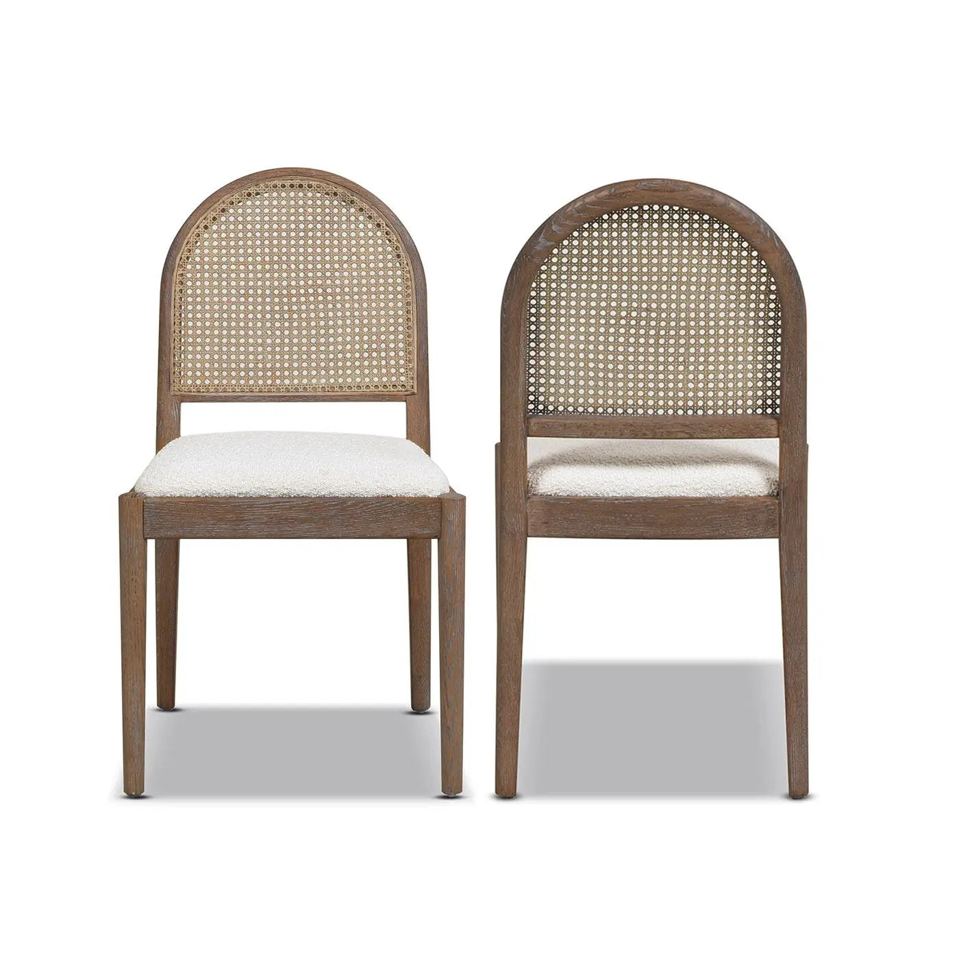 Panama Curved Cane Side Dining Chair Set of 2