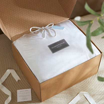 White 100% cotton shell comforter in Harbor House packaging, king/cal king size on Tampa Home & Garden Store