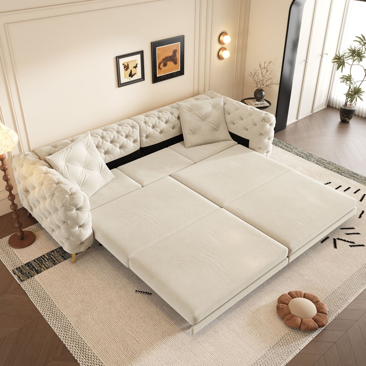 The 3 In 1 Convertible Sofa and Deep Seats