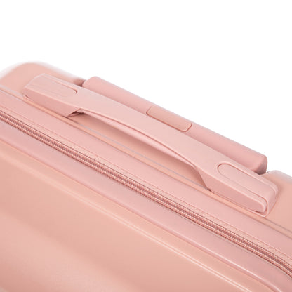 2-Piece ABS Spinner Wheel Luggage Set pink by HouseOfZazla with top handle & zip closure on Tampa Home & Garden Store