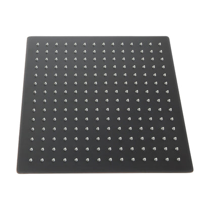 10-inch square rainfall shower head with silicone nozzles in oil-rubbed bronze on Tampa Home & Garden Store
