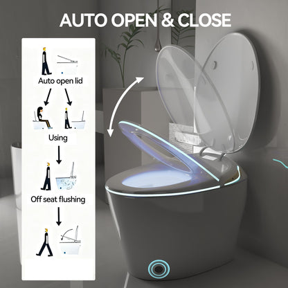 Smart toilet with ceramic bidet and matte black accents by HouseOfZazla on Tampa Home & Garden Store