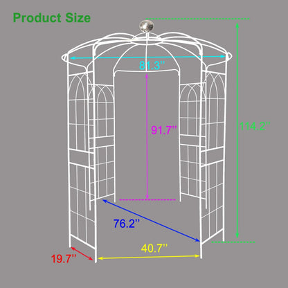 Metal Garden Arch Gazebo for Wedding Ceremony