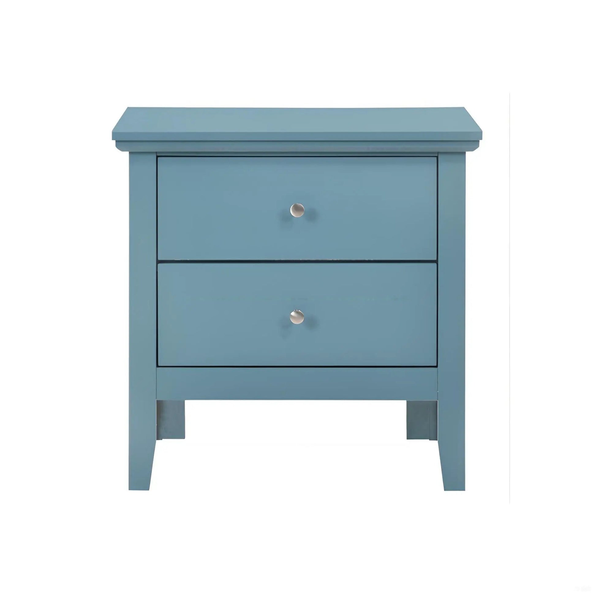 English Dovetailed Drawers Nightstand in blue finish by Unique Piece Furniture accent piece on Tampa Home & Garden Store