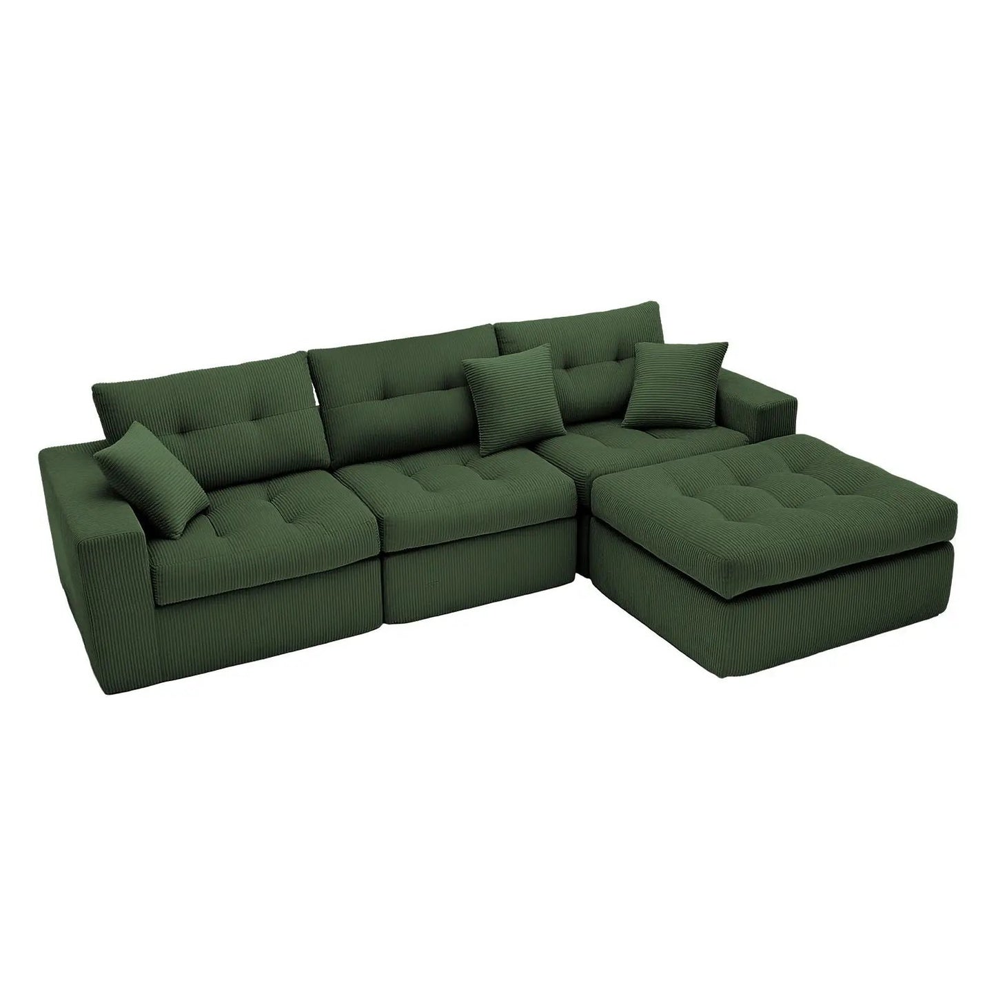Corner Chaise L-Shaped Sectional Sofa Bed