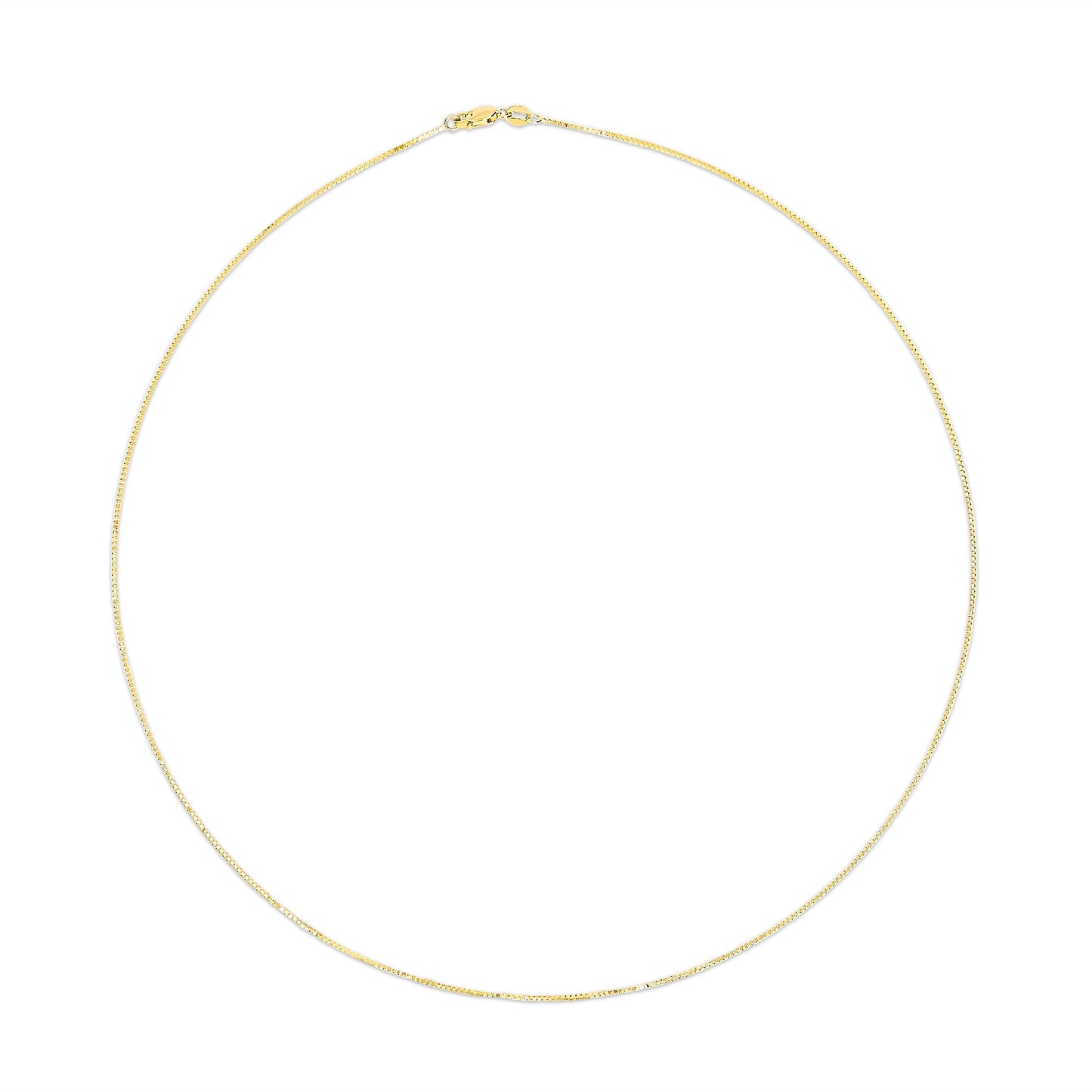 Solid 14K Yellow Gold Box Chain Necklace 0.75mm Unisex 16in Bids.com on Tampa Home & Garden Store