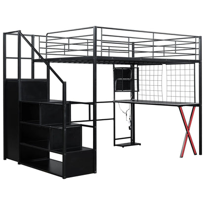 Loft Bed With Built In Workstation and Wardrobe