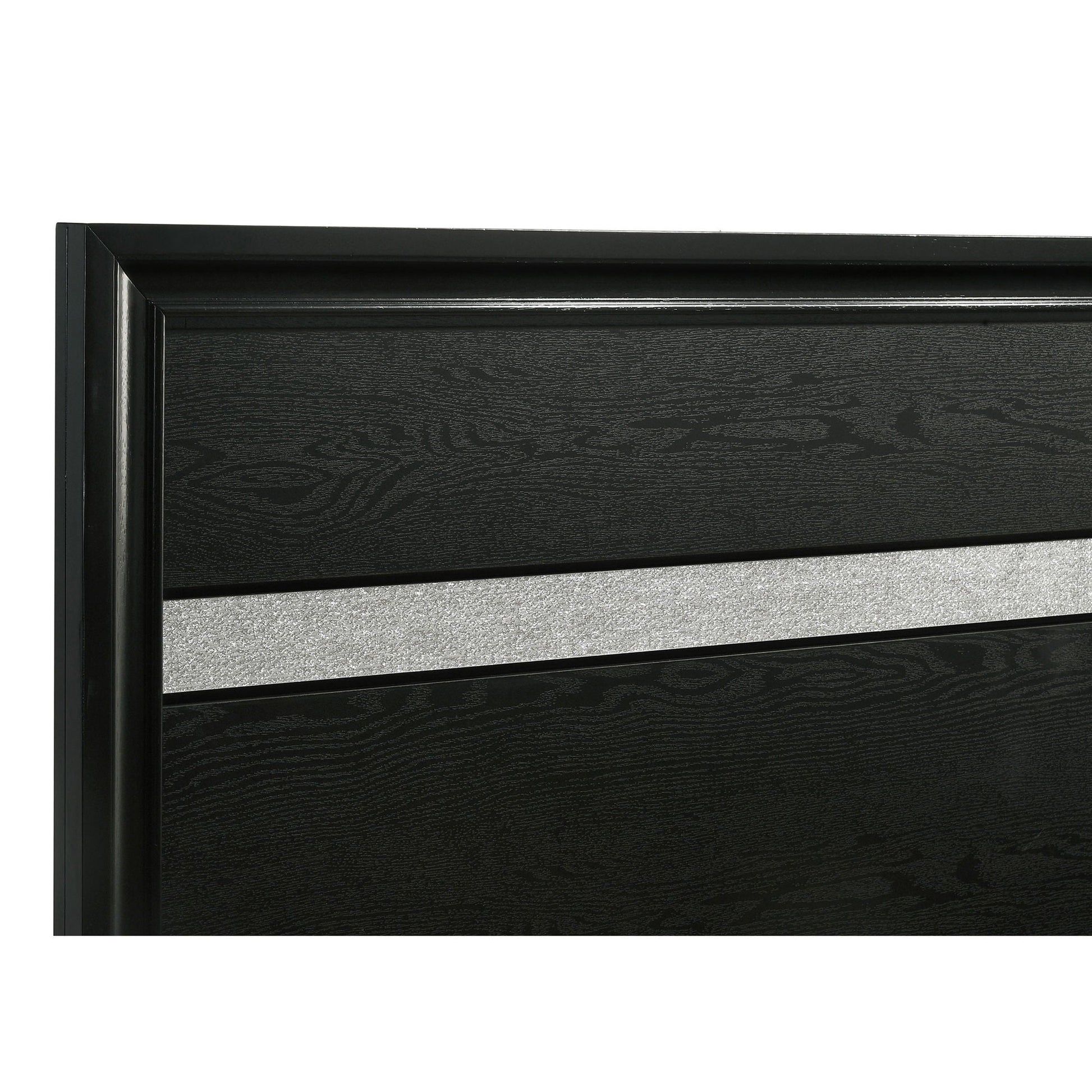 Urbana Storage Panel Bed headboard in black finish by HouseOfZazla on Tampa Home & Garden Store