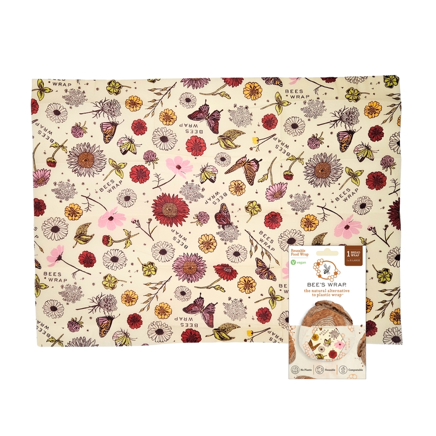 Envoltura de comida Bee's Wrap - Envoltura de pan Meadow Magic