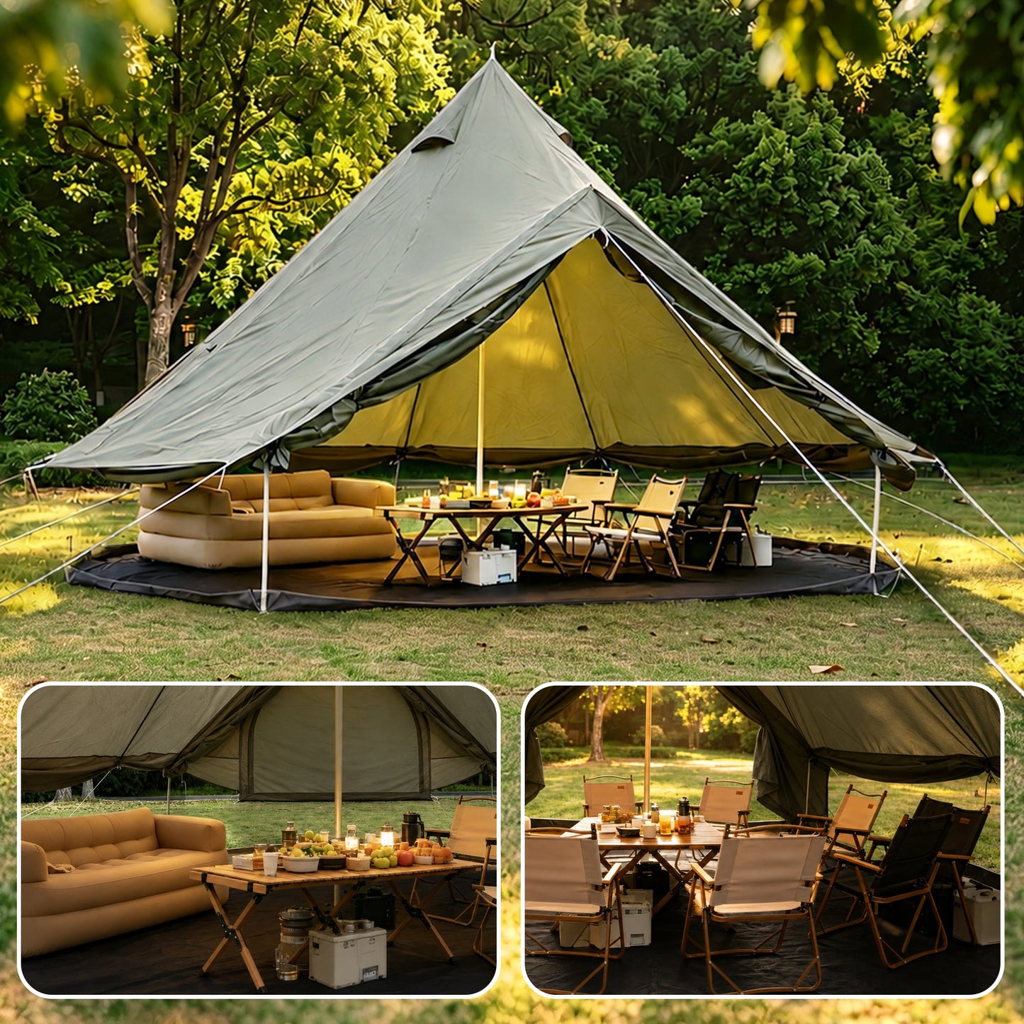 Oxford Bell Tent and Spacious Family Yurt