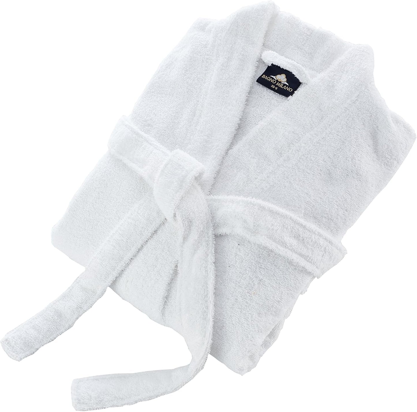 Bagno Milano Men’s 100% Organic Turkish Cotton Terry Bathrobe – Certified Soft, Absorbent, Kimono-Style Robe for Spa & Lounge