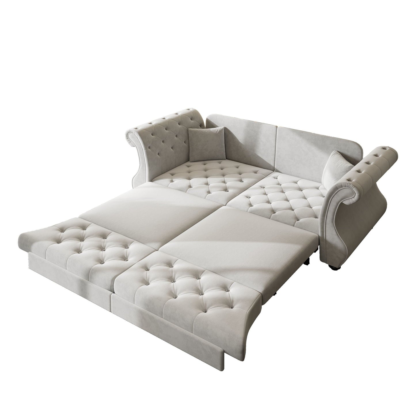 Oversized Chesterfield Sofa and a Pull Out Bed