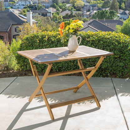 Blissique Outdoor Foldable Wood Dining Table