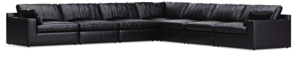 Emilia Sectional Sofa with Leather Accents