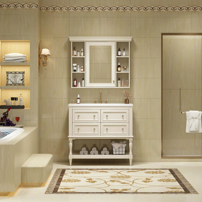 Bathroom Vanity With Medicine Cabinet and Drawers