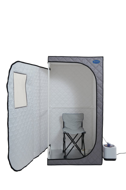 Portable Grey Mini Steam Sauna Tent and Home Spa
