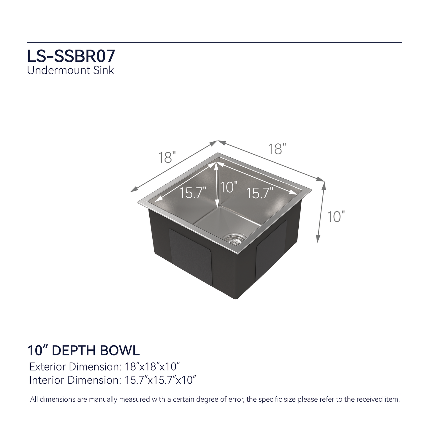 Single Bowl and Undermount Stainless Steel Sink