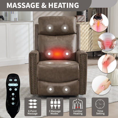 Comfortmax Camel Genuine Leather Recliner