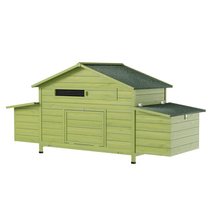 Wooden Chicken Coop with Nesting Boxes and Perch
