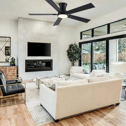 Low Profile Flush Mount Led Ceiling Fan Light
