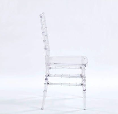 Transparent Plastic Dining Chairs Set of 4