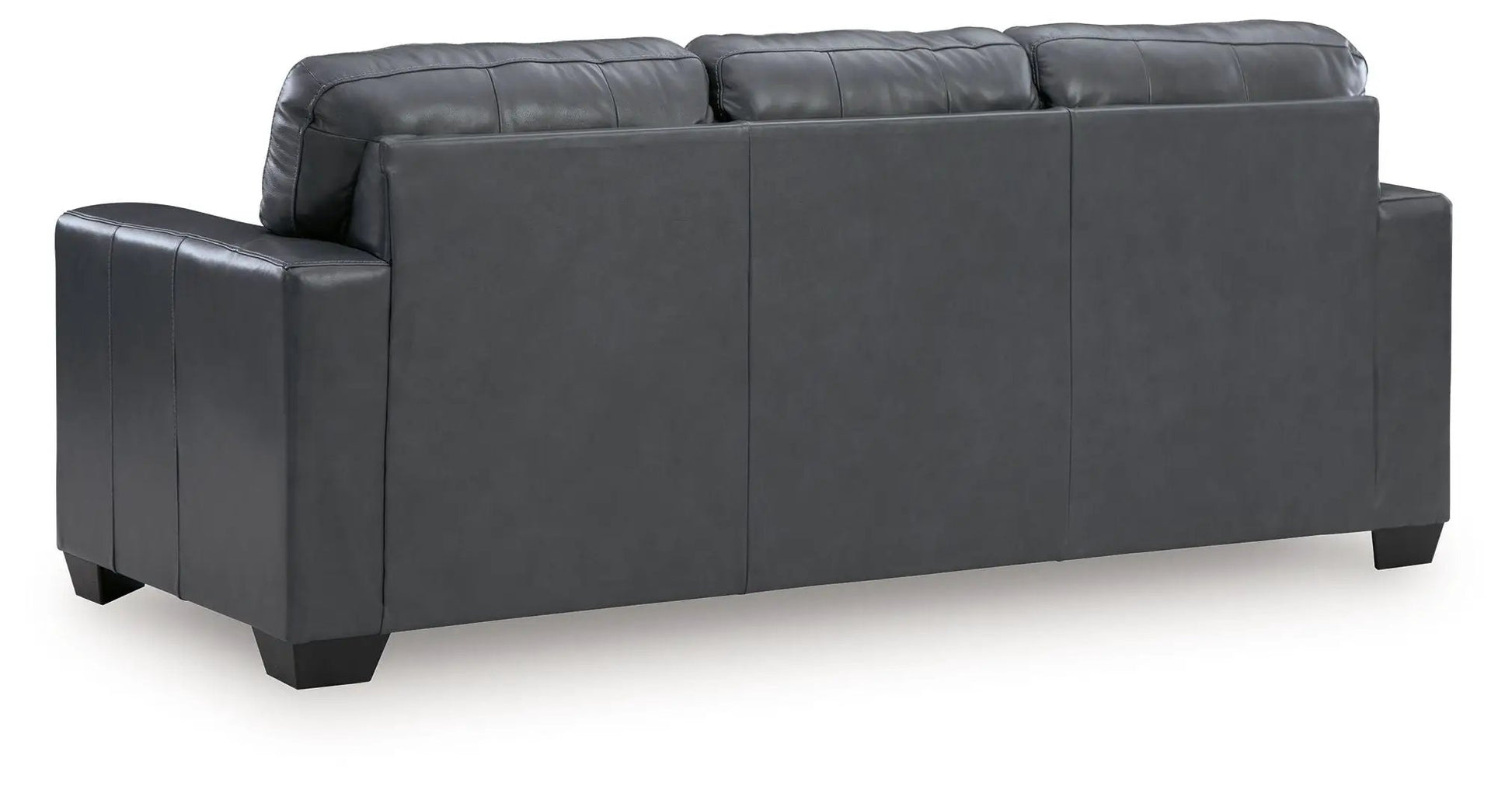 Bolsena Sofa Sleeper dark gray leather, 3 back cushions, squared arms by Unique Piece Furniture on Tampa Home & Garden Store