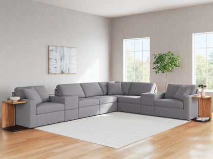 Modmax Sectional in Granite Performance Fabric