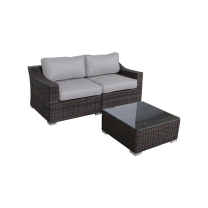 Outdoor Wicker Conversation Set With Cushions
