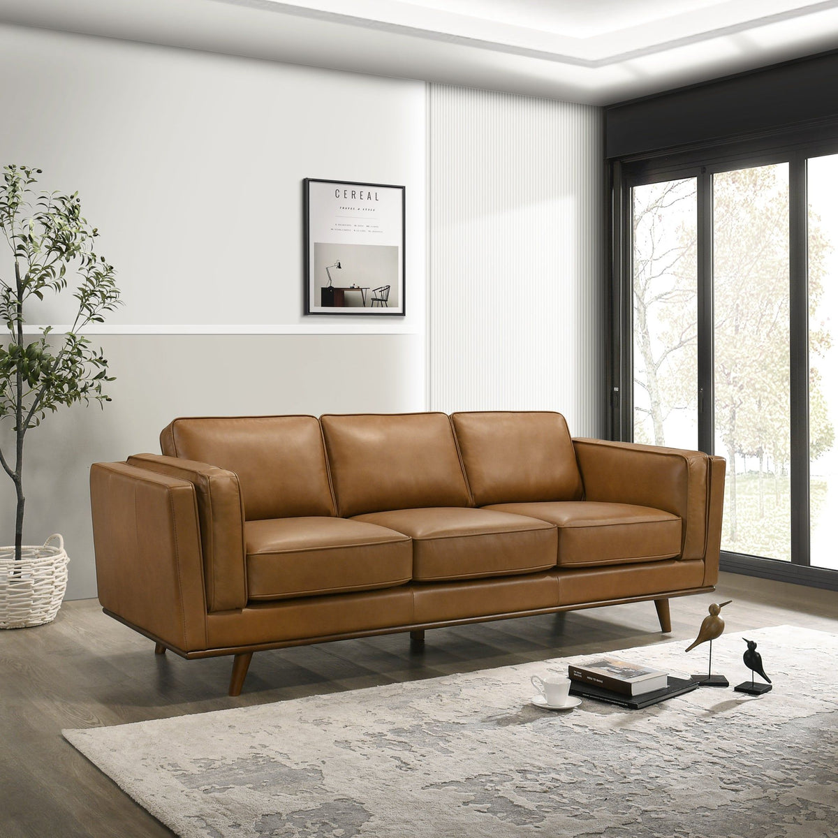 Chase Mid Century and Modern Upholstered Couch