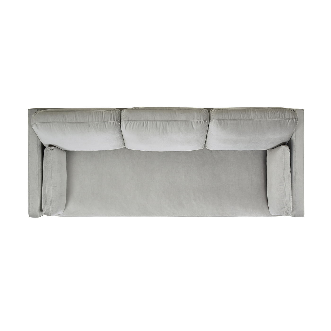 Knox Modern Farmhouse Sofa, 3-seat stationary in light gray fabric by HouseOfZazla on Tampa Home & Garden Store